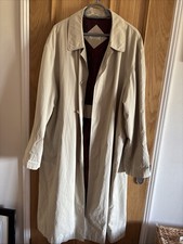 Men’s Long Trench Coat Size L