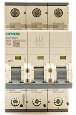 SIEMENS C25 25A 25 AMP MCB BREAKER TRIPLE 3P 400V 15KA 5SY7325 5SY7325-7