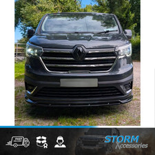 For Renault Trafic 2022+ Front Splitter In Gloss Black
