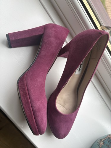 Clark kendra plum suede - plum,