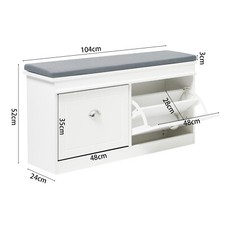 Wooden Shoes Cabinet Bench