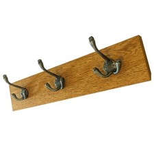 Solid Oak Vintage Coat Rack