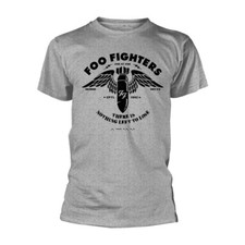 Official Foo Fighters T Shirt Concrete & Gold Stencil Grey Rock Tee Dave Grohl