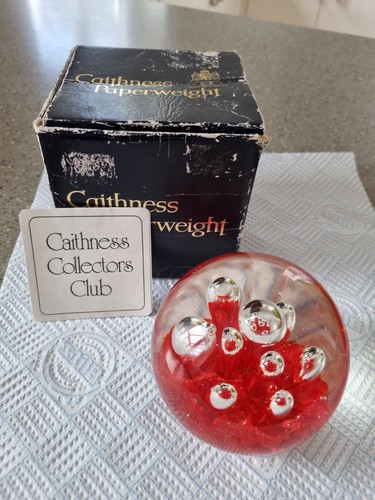Caithness glass paperweight - caithness, in
