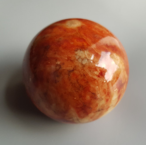 Alabaster ball paperweight - alabaster,