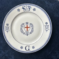 Officers Mess Plate Or Red