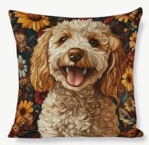 Golden doodle teddy floral - golden,