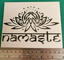 Yoga Namaste Lotus logo Style