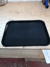 24 box Kristallon P501 Foodservice Tray Black Fast Food Tray 415x305x20mm