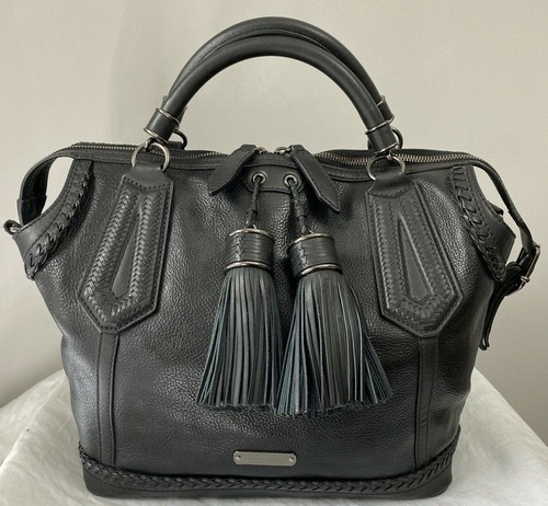 Burberry black leather - burberry,