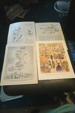 4 Vintage prints from punch by