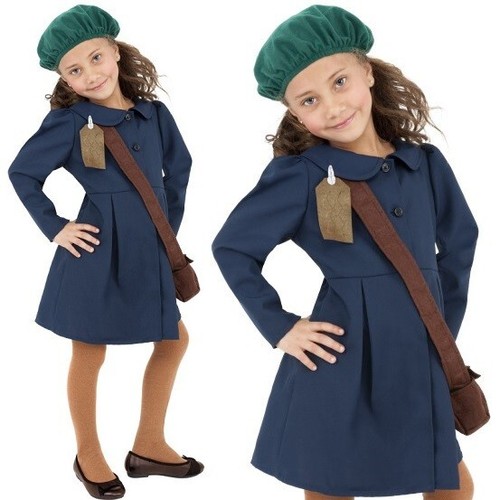 Childs girls 40s 50s navy - 50s,