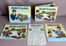 Vintage 1950's Original 5 x Meccano Instructions and Pamphlets