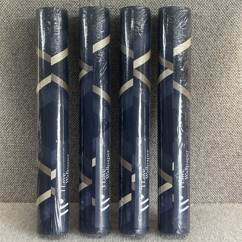 Profile geometric navy gold - profile, navy/gold