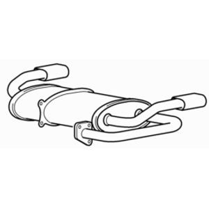 Quality rear exhaust - quality, silencer