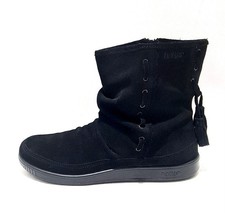 Hotter Black Suede Genuine