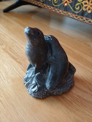 Seal and pup wolf - and,