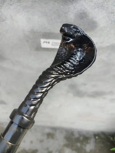 Hand carved cobra snake - carved,