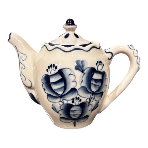 Russian porcelain gzhel coffee - porcelain,