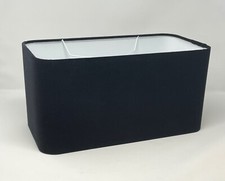 Lampshade Black Velvet Rounded