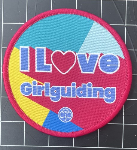 Love girlguiding badge patch - love,
