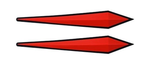 Red flexible rubber door - 2x,