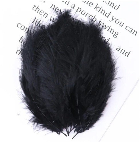 Turkey marabou feathers - feathers, pcs