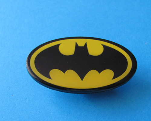 Large batman logo pin - logo, badge