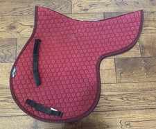 Griffin Nuumed Cob Size GP Saddle Pad Burgundy Thin Cotton High Wither