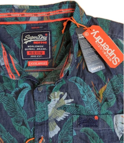 Nwt superdry indigo hawaiian - nwt,