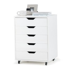 5 Drawer Wooden Filing Cabinet
