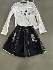 Elaine et Lena top skirt set age 12 