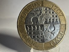 Rare 1707-2007 2 Pound Coin. Minting Error. Act Of Union