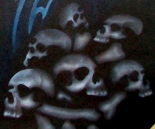 S19 skulls bones airbrush - bones,