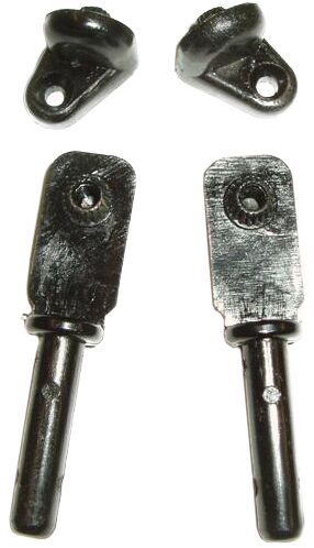 Black hinges glass holders - hinges,