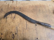 Vintage Elwell Billhook Slasher 115cm Long Woodsman Forestry  Gardening 