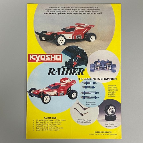 Kyosho raider radio controlled - raider,