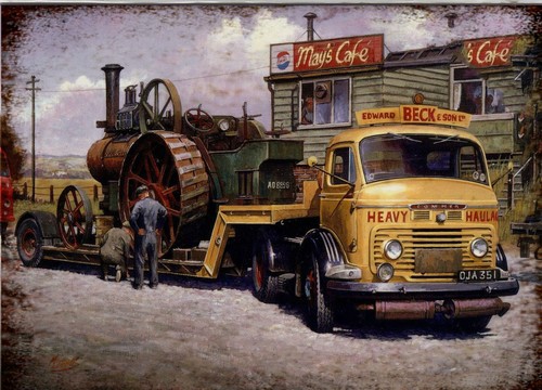 Comma lorry steam engine - steam,