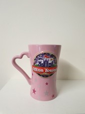 Alton Towers 3D Pink Heart Large Ceramic Mug Merlin Alton Towers Resort 2010  