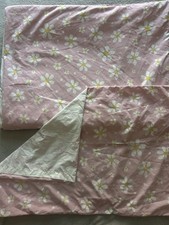 Pink Daisy Print Single Bedding Set Duvet And Pillowcase