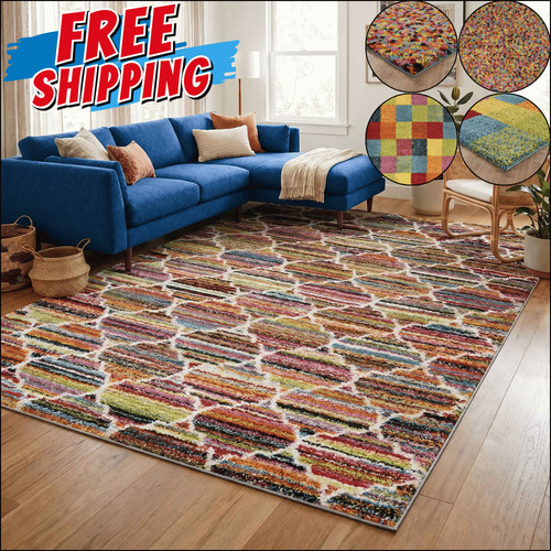 Contemporary soft area rug - soft,