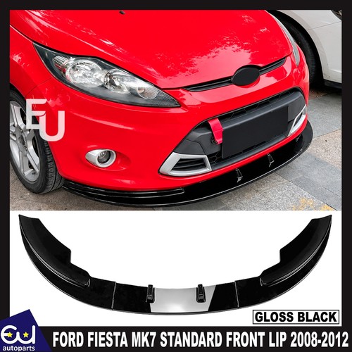 Gloss black front splitter - black,