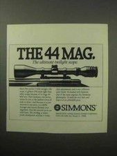 1987 Simmons Scopes Ad - The