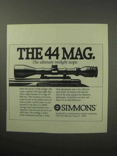 1987 simmons scopes the - scopes, ad