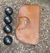 Bowls x 4 CONCORDE size 4M W1 5508 X11WB & mitre brown bag