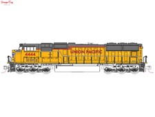 Kato EMD SD70M Union Pacific 4444 1:160 Scale, N Gauge