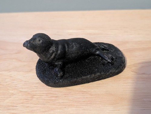 Welsh coal seal figurine - welsh,