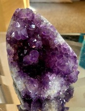Extra Large Natural Amethyst Druze Geode Quartz Crystal Cluster Reiki 670g NB17