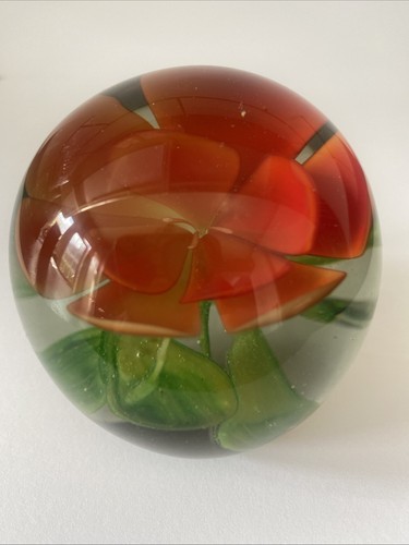Vintage art glass flower - vintage,