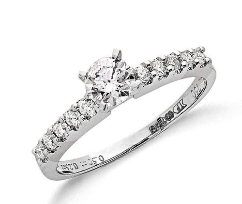 Real diamond solitaire - diamond,